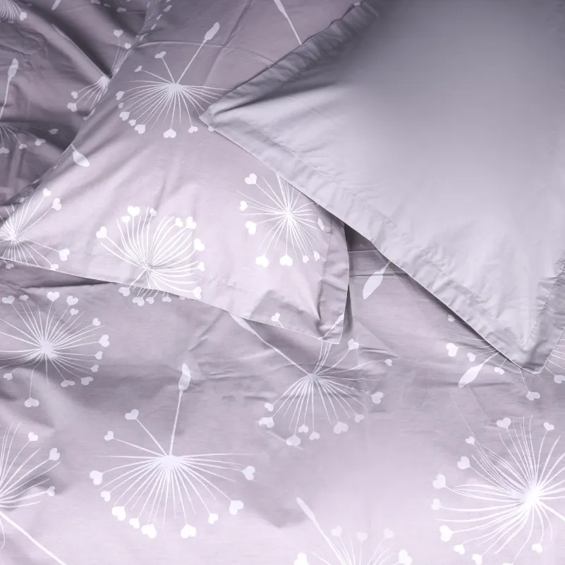 Наволочка Поплин 00-3 "Grey Dandelions"