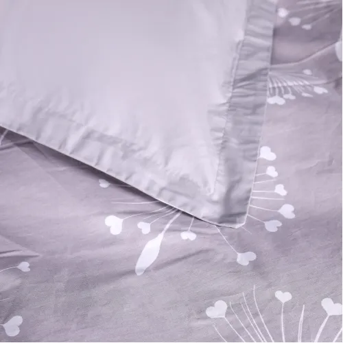 Наволочка Поплин 00-3 "Grey Dandelions" - 2