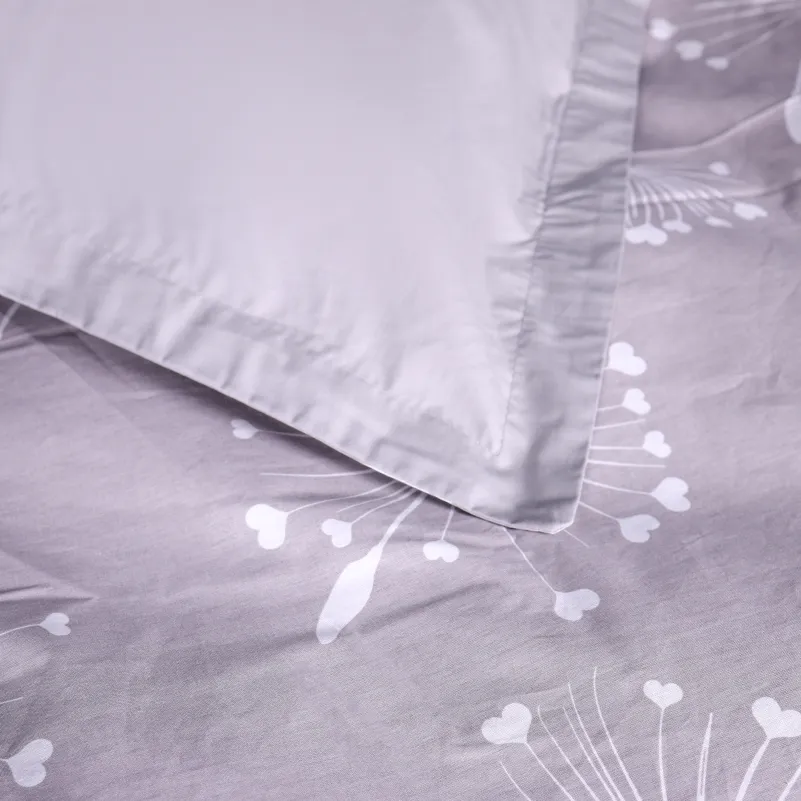 Наволочка Поплин 00-3 "Grey Dandelions" - 1