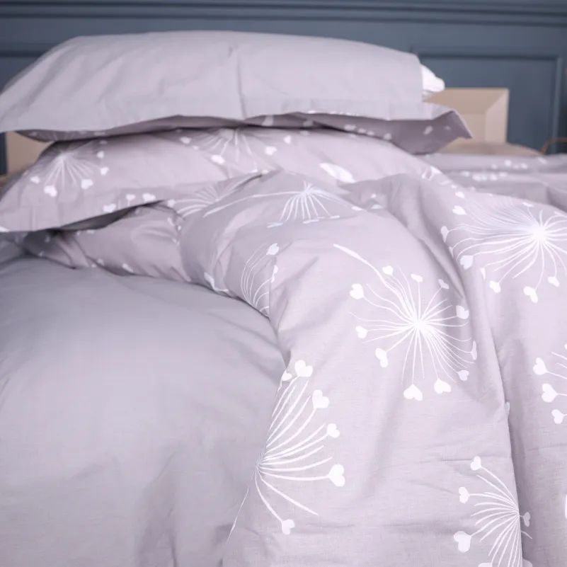 Наволочка Поплин 00-3 "Grey Dandelions" - 5