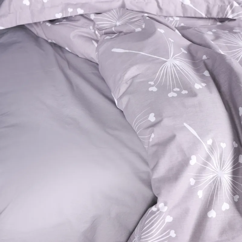 Наволочка Поплин 00-3 "Grey Dandelions" - 6