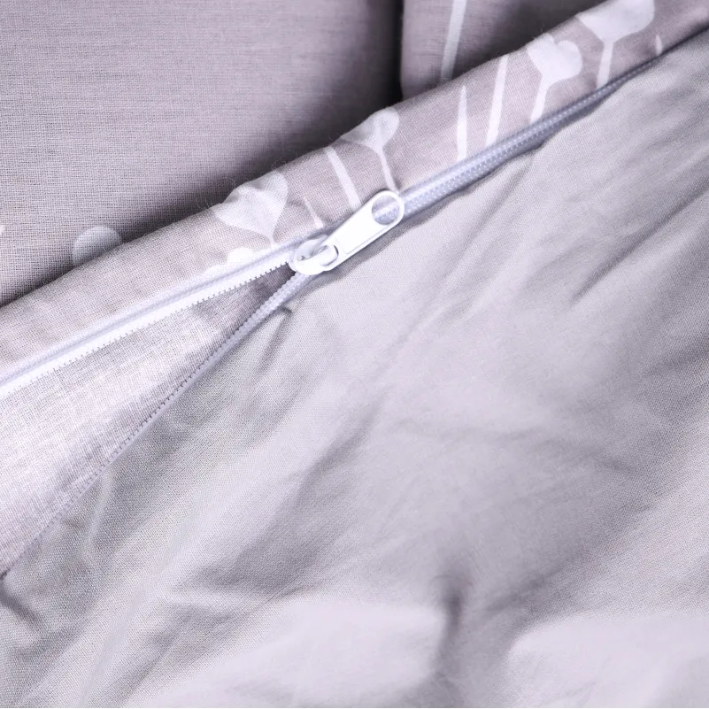 Пододеяльник Поплин 00-3 "Grey Dandelions" - 3