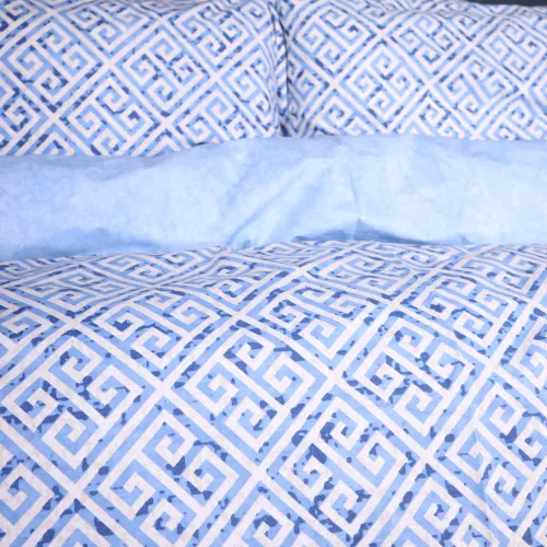 Пододеяльник Поплин 00-5 "Geometry Blue" - 2
