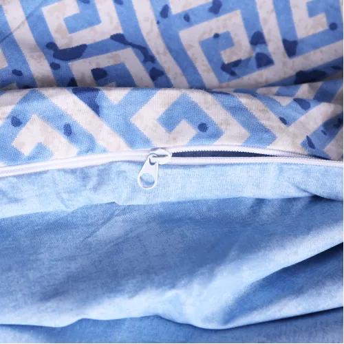 Пододеяльник Поплин 00-5 "Geometry Blue" - 5