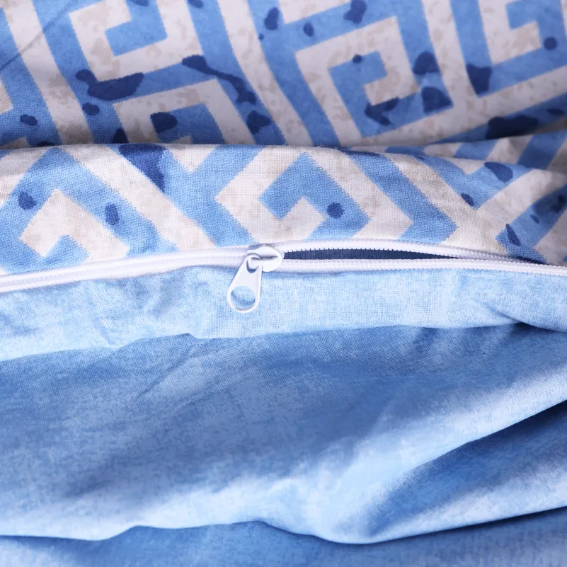 Пододеяльник Поплин 00-5 "Geometry Blue" - 4