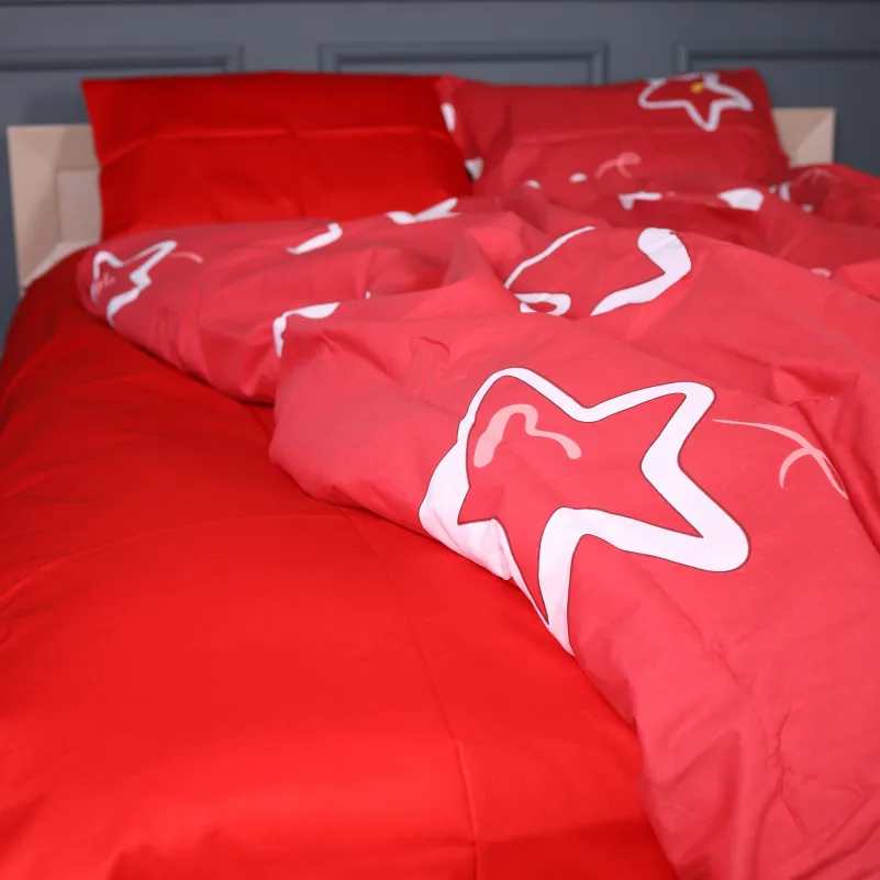 Пододеяльник Сатин 22-1465 Scarlet Star - 4