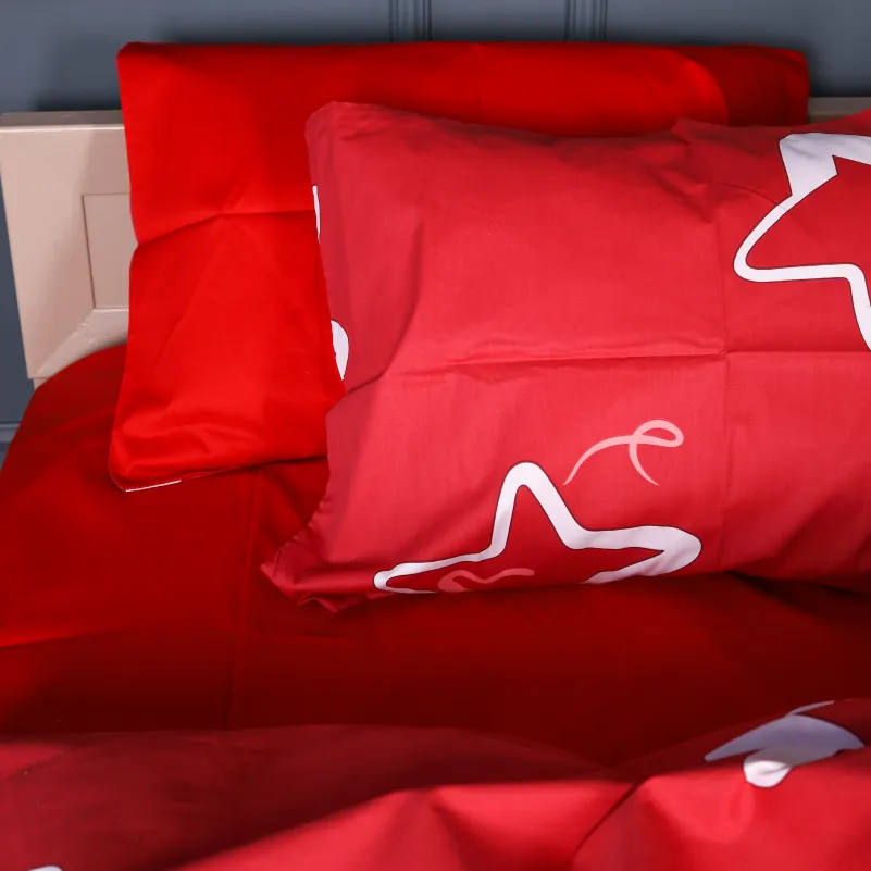 Простирадло Сатин 22-1465 Scarlet Star - 3