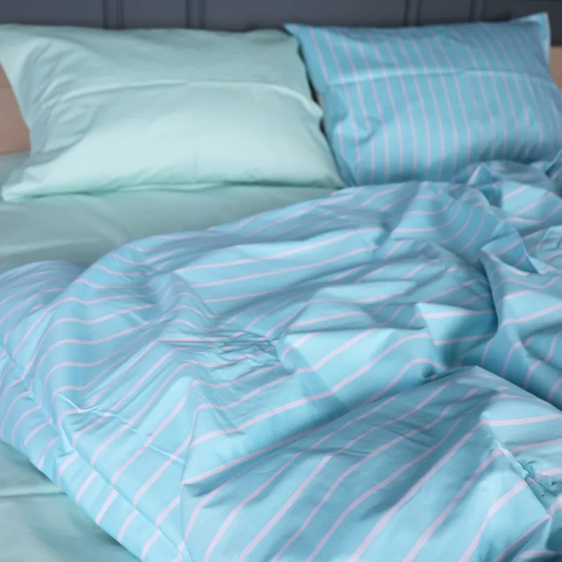 Наволочка Сатин 22-1466 Seafoam Stripe - 1