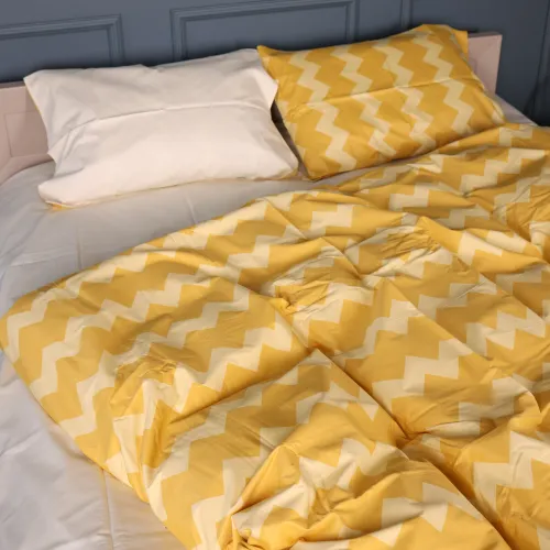 Комплект постельного белья Сатин JUNIOR 22-1406 Yellow Waves
