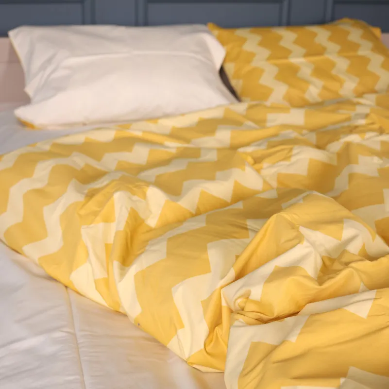 Пододеяльник Сатин 22-1406 Yellow Waves - 1