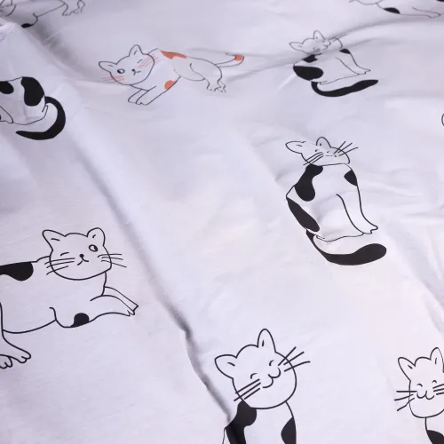 Пододеяльник Бязь 17-0936 Line Art Cats - 4