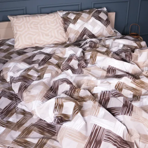 Комплект постільної білизни Бязь 17-0787 Geometry style