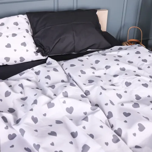 Підковдра Бязь Kids Time 17-0669 Black and White Love