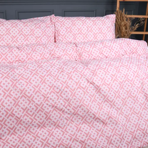 Комплект постельного белья Ranforce Elite 17-0952 Abstract Pink - 5