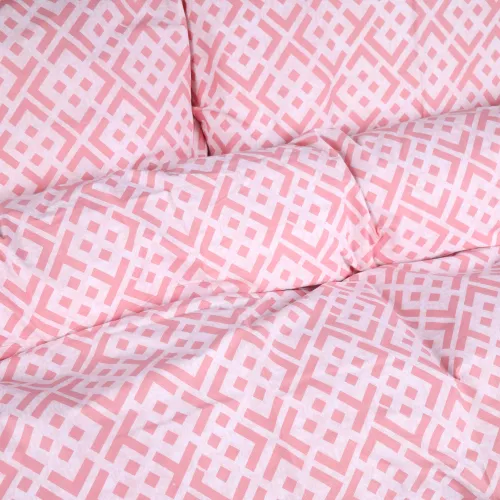 Комплект постельного белья Ranforce Elite 17-0952 Abstract Pink - 4