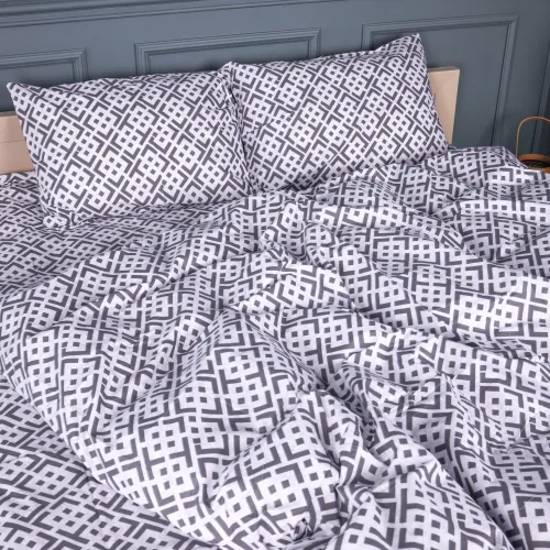 Комплект постільної білизни Бязь 17-0950 Abstract Graphite - 2
