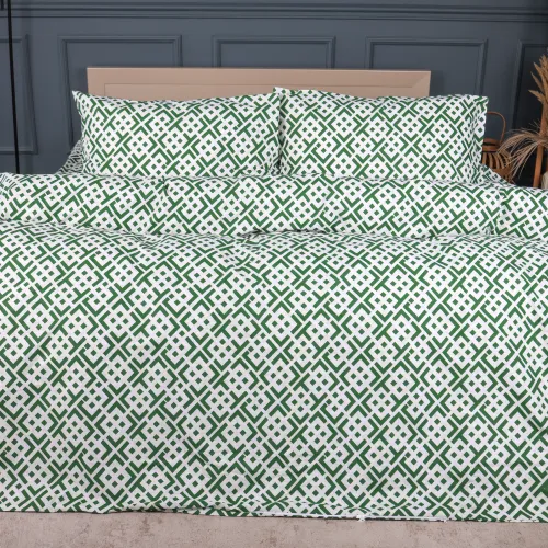 Комплект постільної білизни Ranforce Elite 17-0951 Abstract Green - 2