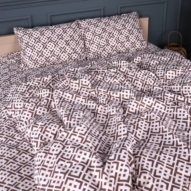 Пододеяльник Бязь 17-0949 Abstract Brown - 2