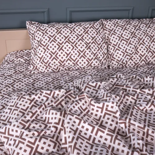 Комплект постільної білизни Бязь 17-0949 Abstract Brown - 4
