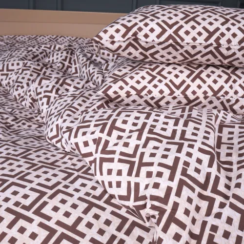 Простирадло Бязь 17-0949 Abstract Brown