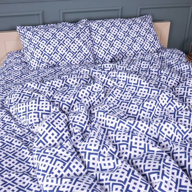 Пододеяльник Бязь 17-0946 Abstract Blue - 1