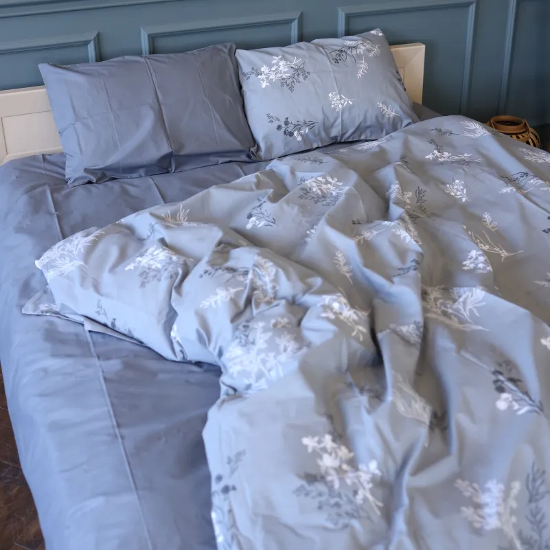 Пододеяльник  Бязь 17-0955 Silver Botanica - 3