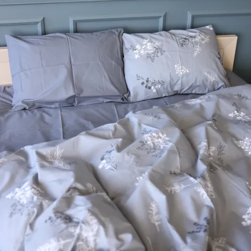 Наволочка Бязь 17-0955 Silver Botanica - 2