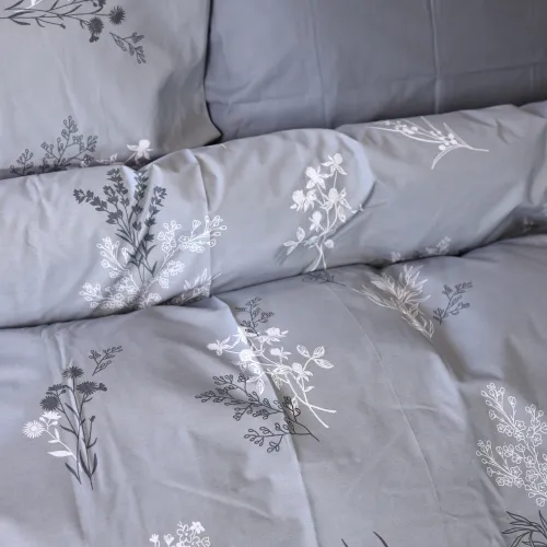 Комплект постельного белья Ranforce Elite 17-0955 Silver Botanica - 3