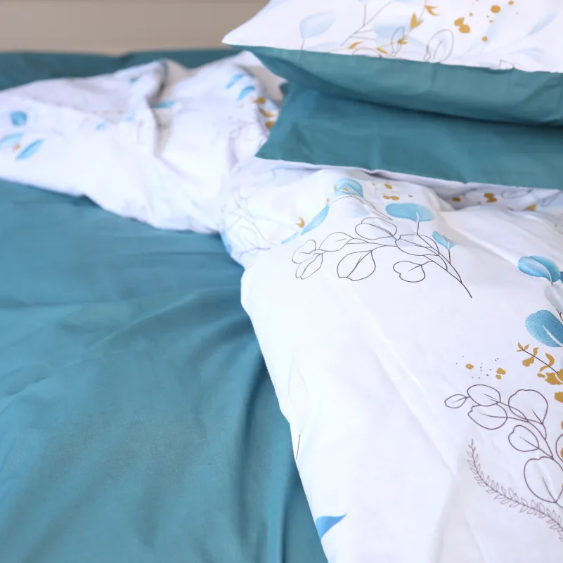 Комплект постільної білизни Бязь 17-0953 Sky Leaves - 5