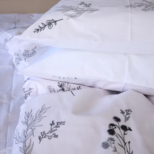 Комплект постільної білизни Бязь 17-0956 White Botanica - 2