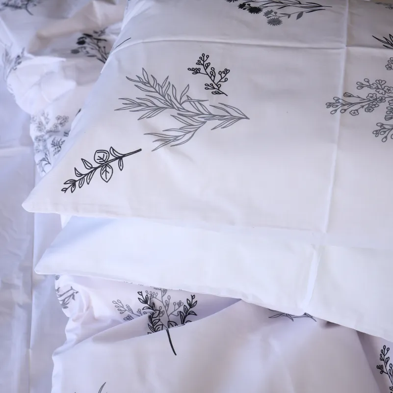 Наволочка Бязь 17-0956 White Botanica - 2