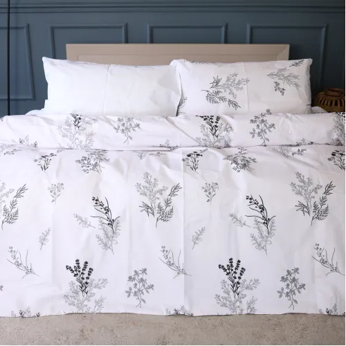 Простынь Ranforce Elite 17-0956 White Botanica - 2