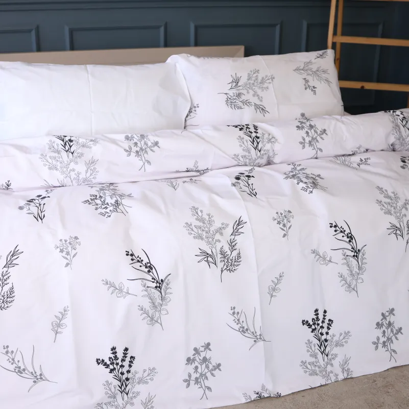 Простынь Ranforce Elite 17-0956 White Botanica - 3