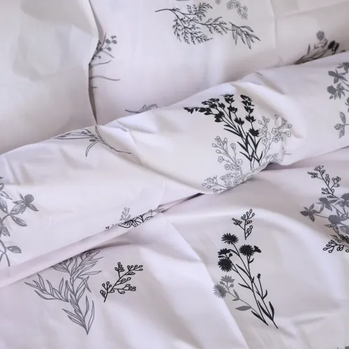 Комплект постельного белья Ranforce Elite 17-0956 White Botanica - 4