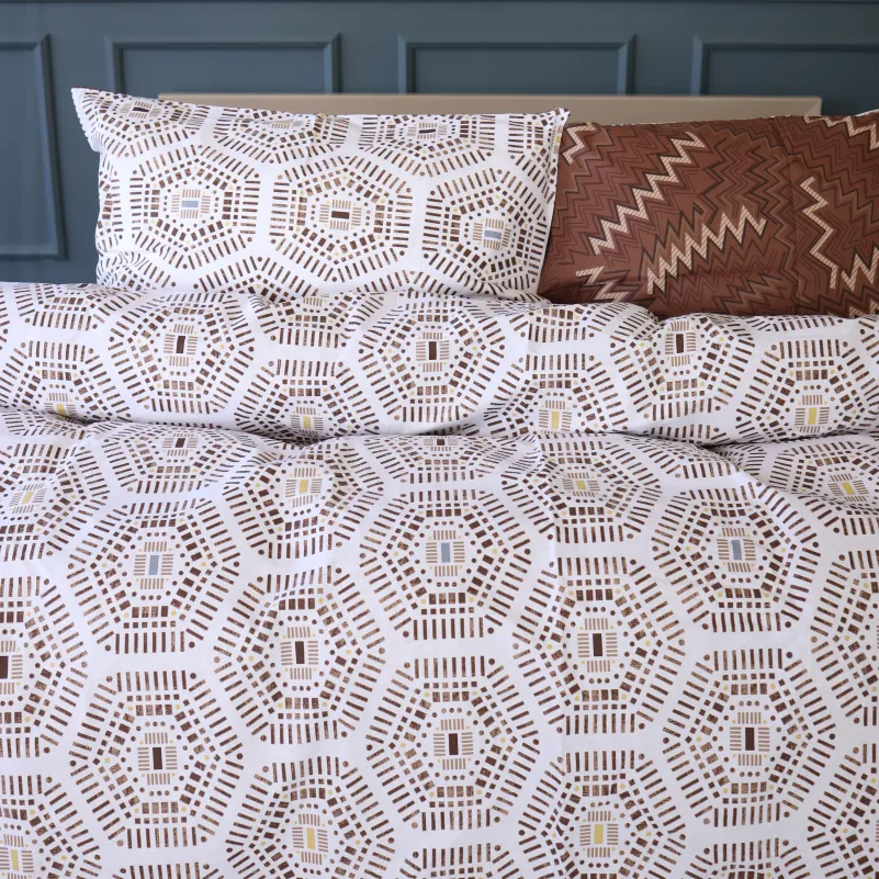 Комплект постельного белья Ranforce Elite TEENAGER 17-0739 Amber Geometrics - 1