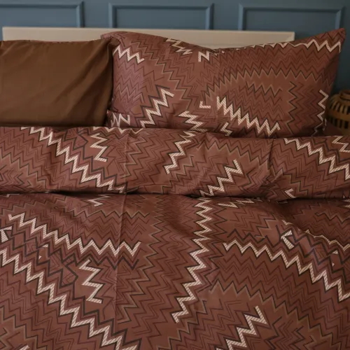 Комплект постільної білизни Ranforce Elite 17-0631 Diamond Brown - 2