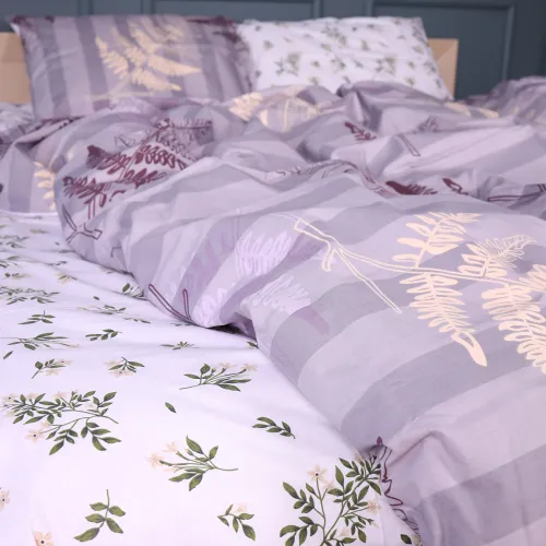 Простирадло Ranforce Elite 17-0668 Grey Blooms