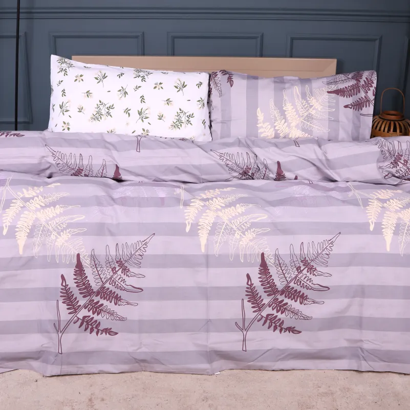Комплект постільної білизни Ranforce Elite 17-0668 Grey Blooms