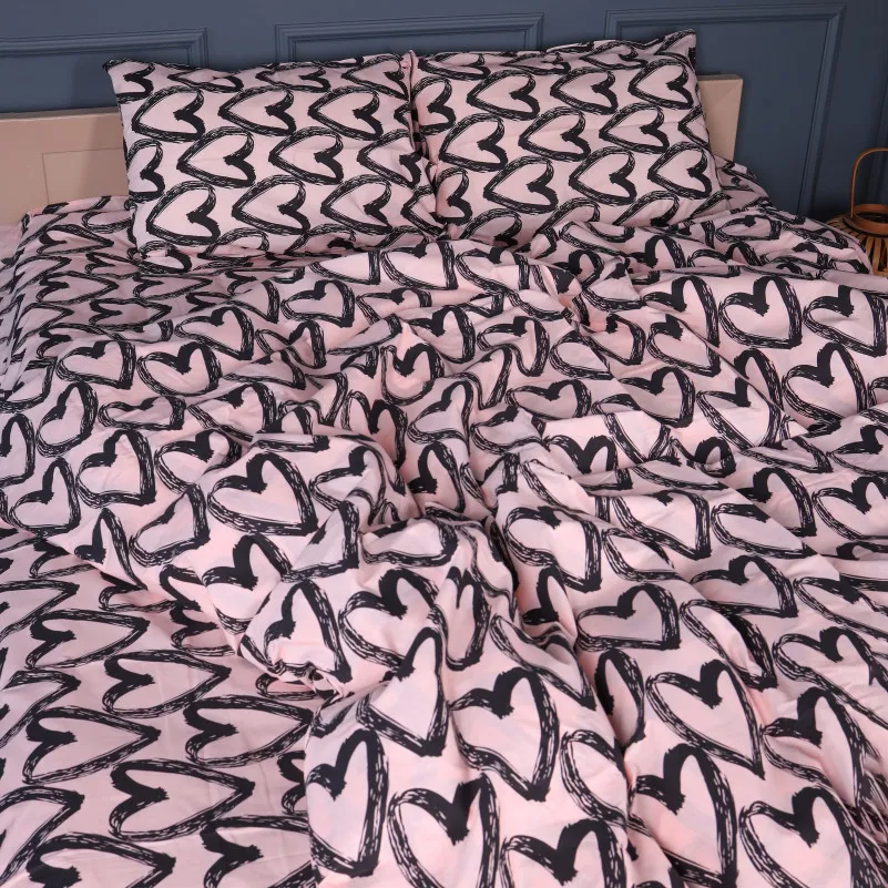 Пододеяльник Бязь 17-0962 Heart Lines - 2