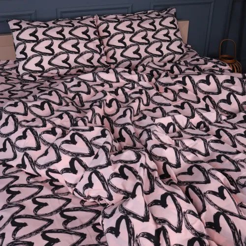 Пододеяльник Бязь 17-0962 Heart Lines