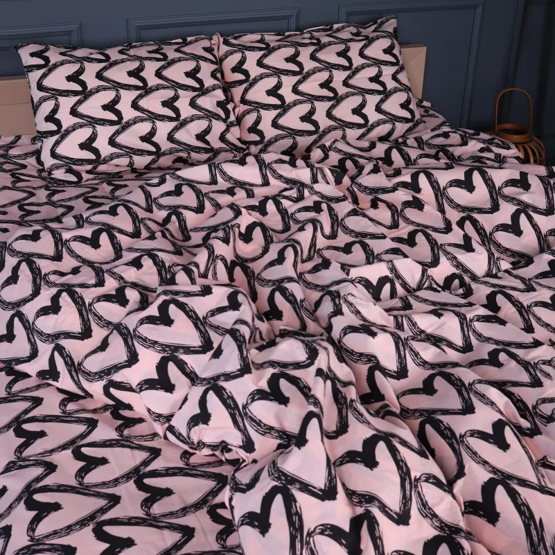 Пододеяльник Бязь 17-0962 Heart Lines