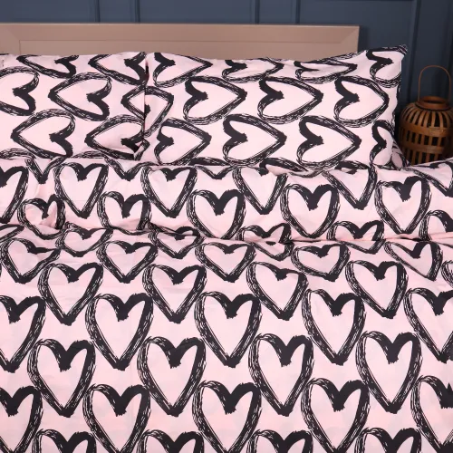 Комплект постільної білизни Ranforce Elite 17-0962 Heart Lines - 2