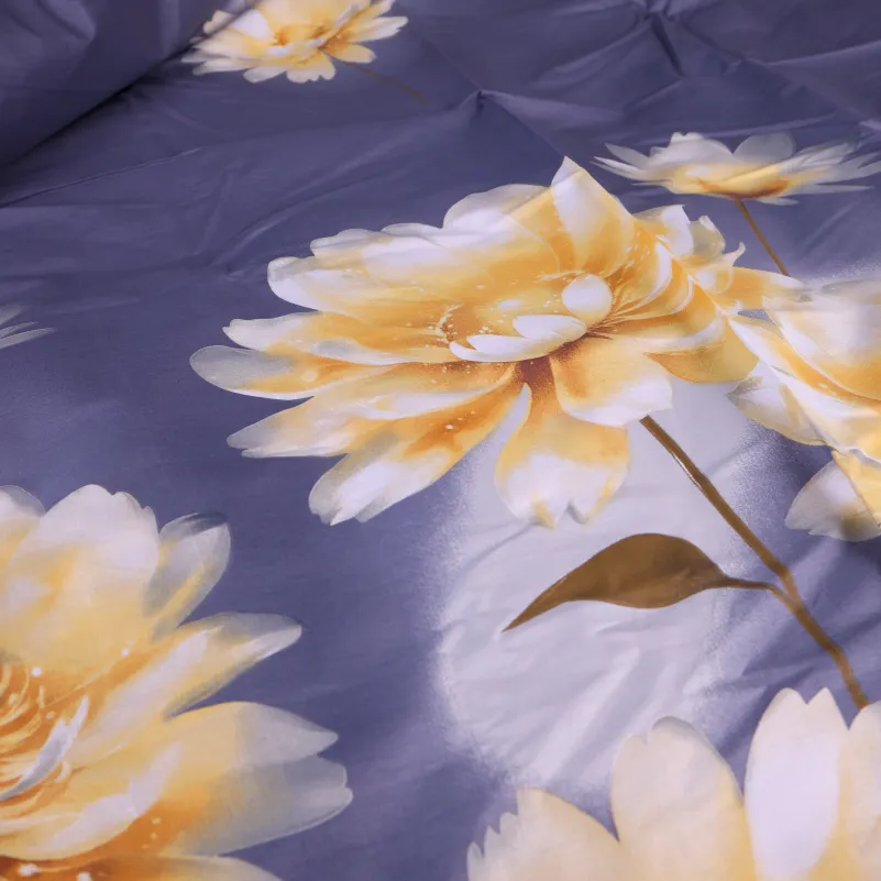 Комплект постельного белья  Сатин 22-1471 Golden Bloom - 4