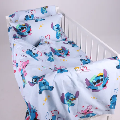 Комплект постельного белья Ranforce Elite LITTLE KIDS 17-0908 Cute Stitch Blue
