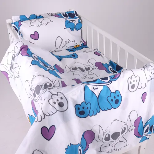 Комплект постільної білизни Бязь LITTLE KIDS 17-0910 Stitch Vibes Violet