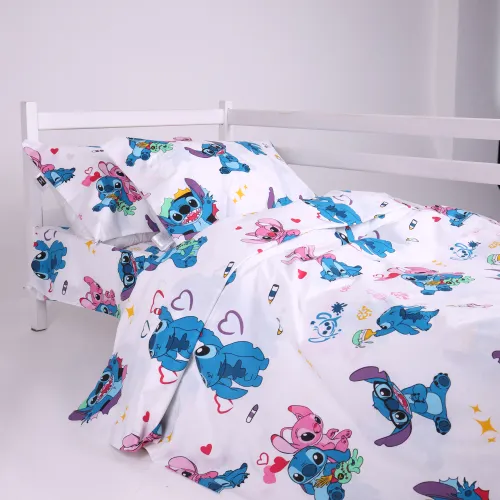 Комплект постельного белья Бязь JUNIOR 17-0909 Cute Stitch White