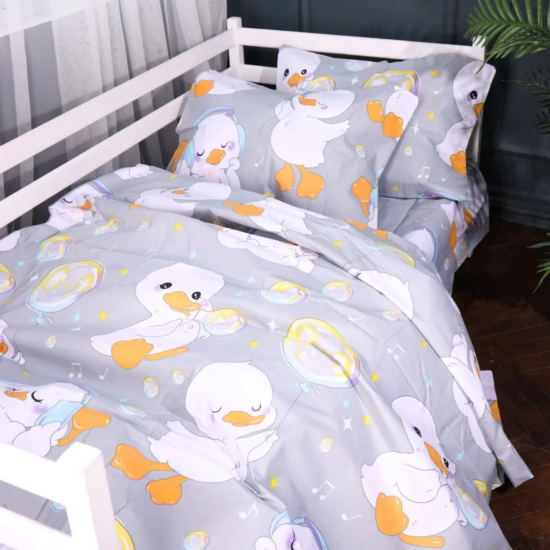 Простынь Ranforce Elite 17-0896 Baby Ducks Gray - 2