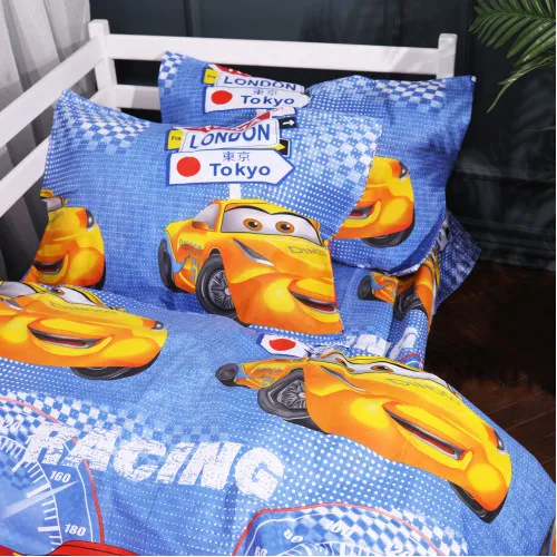 Пододеяльник  Бязь 17-0888 Cars Speed Blue - 2