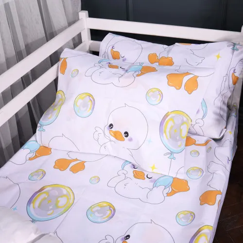 Наволочка Бязь Kids Time 17-0895 Baby Ducks white