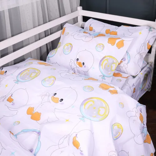 Комплект постільної білизни Бязь Kids Time 17-0895 Baby Ducks white